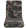 Fauteuil de sol ajustable Vert armée Tissu 583879583879
