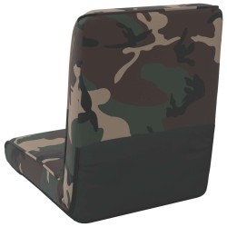 Fauteuil de sol ajustable Vert armée Tissu 583879583879