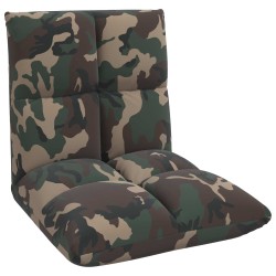 Fauteuil de sol ajustable Vert armée Tissu 583880583880