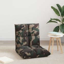 Fauteuil de sol ajustable Vert armée Tissu 583880583880