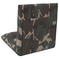 Fauteuil de sol ajustable Vert armée Tissu 583880583880