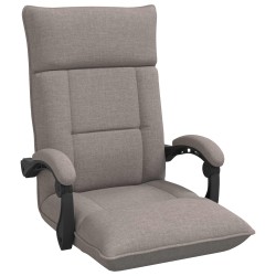 Fauteuil de sol ajustable Taupe Tissu 583881583881