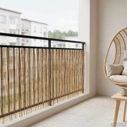Clôture de jardin Carbonisé 500 x 100 cm Roseau 583882583882