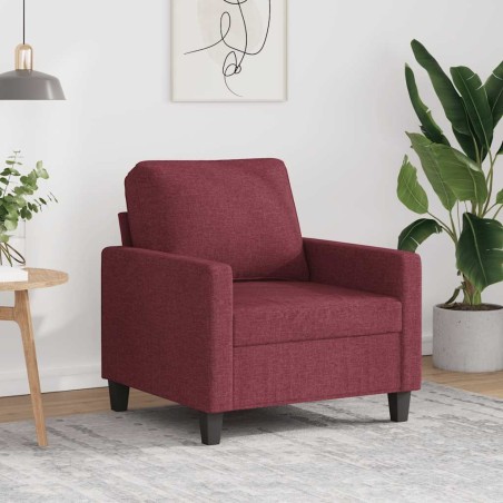 Fauteuil Rouge bordeaux 60 cm Tissu 583884583884