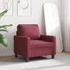 Fauteuil Rouge bordeaux 60 cm Tissu 583884583884
