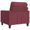 Fauteuil Rouge bordeaux 60 cm Tissu 583884583884