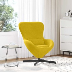 Fauteuil œuf Jaune 63 x 73 x 90 cm Velours 583885583885