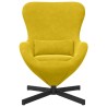 Fauteuil œuf Jaune 63 x 73 x 90 cm Velours 583885583885