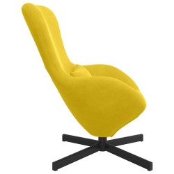 Fauteuil œuf Jaune 63 x 73 x 90 cm Velours 583885583885