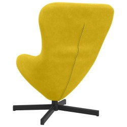 Fauteuil œuf Jaune 63 x 73 x 90 cm Velours 583885583885