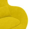 Fauteuil œuf Jaune 63 x 73 x 90 cm Velours 583885583885