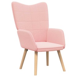 fauteuil Rose 62 x 67 x 95,5 cm Tissu Sherpa 583886583886