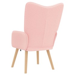 fauteuil Rose 62 x 67 x 95,5 cm Tissu Sherpa 583886583886