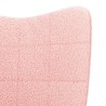 fauteuil Rose 62 x 67 x 95,5 cm Tissu Sherpa 583886583886