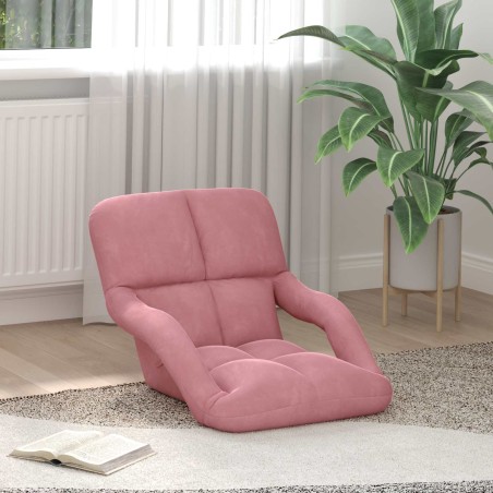 Fauteuil de sol ajustable Rose Velours 583887583887