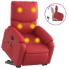 Fauteuil inclinable de massage Rouge Similicuir 583892583892