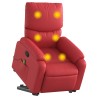 Fauteuil inclinable de massage Rouge Similicuir 583892583892