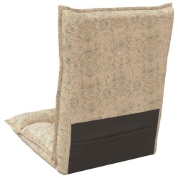 Fauteuil de sol ajustable Gris clair Tissu 583897583897