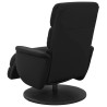 Fauteuil inclinable avec repose-pieds noir similicuir 583898583898