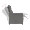 fauteuil Gris foncé Microfibre 583899583899