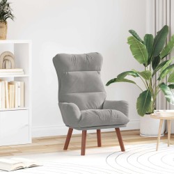 fauteuil Gris clair 69 x 74 x 93 cm Velours 583900583900