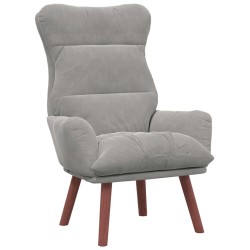 fauteuil Gris clair 69 x 74 x 93 cm Velours 583900583900