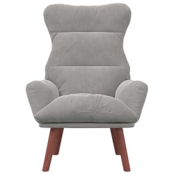fauteuil Gris clair 69 x 74 x 93 cm Velours 583900583900