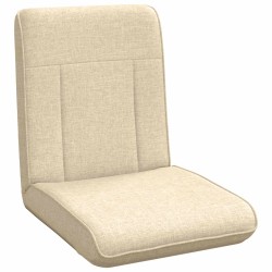 Fauteuil de sol ajustable Crème Tissu 583901583901