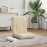 Fauteuil de sol ajustable Crème Tissu 583901583901
