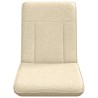 Fauteuil de sol ajustable Crème Tissu 583901583901