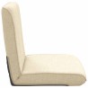 Fauteuil de sol ajustable Crème Tissu 583901583901