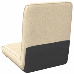 Fauteuil de sol ajustable Crème Tissu 583901583901