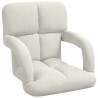 Fauteuil de sol ajustable Crème Velours 583902583902