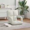 Fauteuil de sol ajustable Crème Velours 583902583902