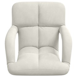 Fauteuil de sol ajustable Crème Velours 583902583902