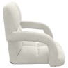 Fauteuil de sol ajustable Crème Velours 583902583902
