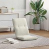 Fauteuil de sol ajustable Crème Velours 583903583903