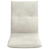 Fauteuil de sol ajustable Crème Velours 583903583903
