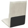 Fauteuil de sol ajustable Crème Velours 583903583903