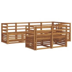 Ensemble de canapé d'angle 7 pcs Naturel 583907583907