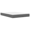 Cadre de lit avec matelas Gris foncé 120 x 200 cm Velours 583914583914