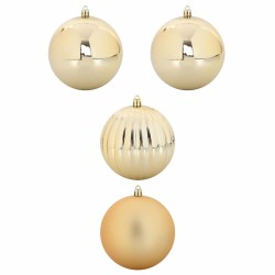 Ensemble de Boules de Noël XXL 4 pc Doré Plastique 583915583915