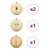 Ensemble de Boules de Noël XXL 4 pc Doré Plastique 583915583915