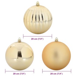 Ensemble de Boules de Noël XXL 4 pc Doré Plastique 583915583915