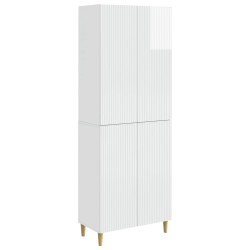 Ensemble de Meubles 2 pcs Blanc brillant 66 x 34,5 x 90 cm 583944583944
