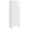 Ensemble de Meubles 2 pcs Blanc brillant 66 x 34,5 x 90 cm 583944583944