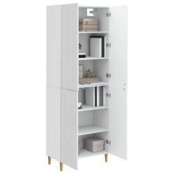 Ensemble de Meubles 2 pcs Blanc brillant 66 x 34,5 x 90 cm 583944583944
