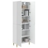 Ensemble de Meubles 2 pcs Blanc brillant 66 x 34,5 x 90 cm 583944583944