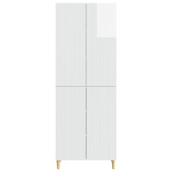 Ensemble de Meubles 2 pcs Blanc brillant 66 x 34,5 x 90 cm 583944583944