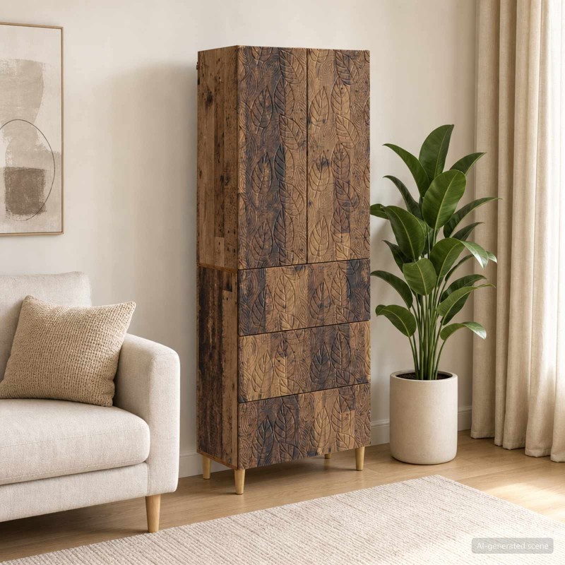 Ensemble de Meubles 2 pcs Bois ancien 66 x 34,5 x 90 cm 583946583946